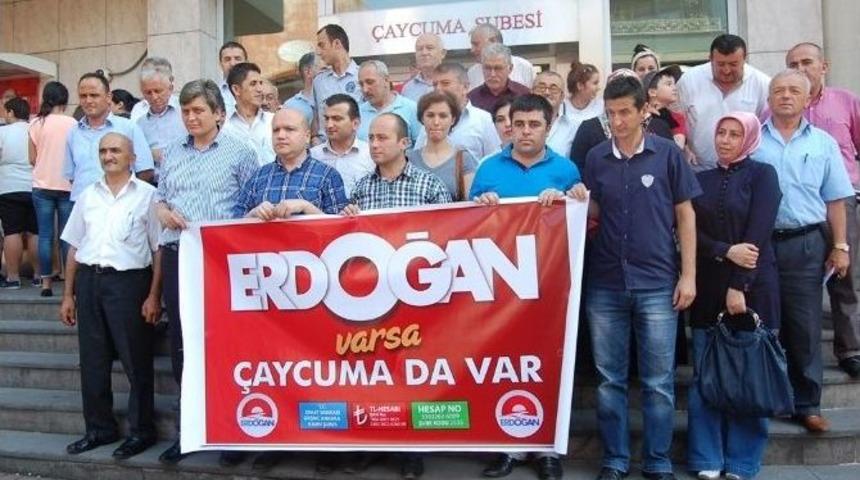 Cumhurbaşkanı Adayı Erdoğan İ&ccedil;in Bağışta Bulundular