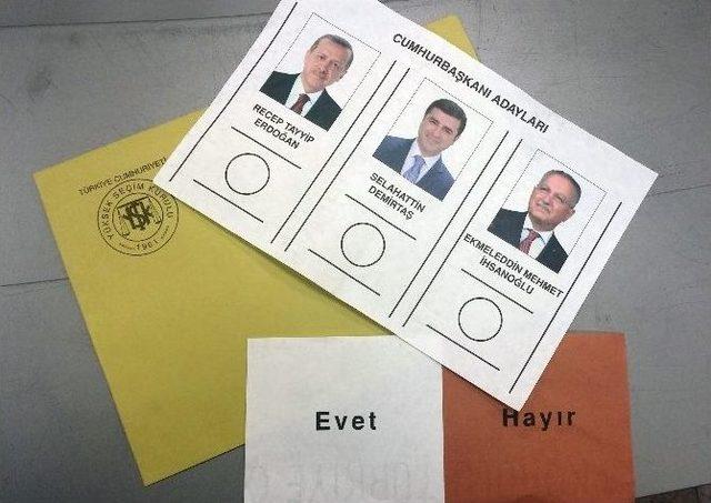 Cumhurbaşkanlığı Seçimi Öncesi, Filigramlı Zarf, Evet-hayır Ve Oy Pusulası Tanıtıldı