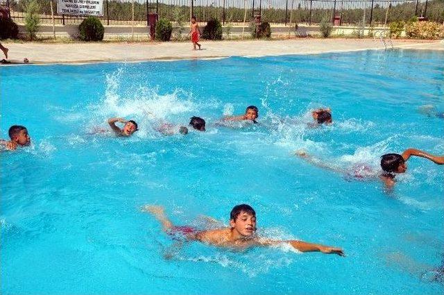 Ak&ccedil;akale Kaymakamlığı Yaz Y&uuml;zme Kursları Devam Ediyor 2
