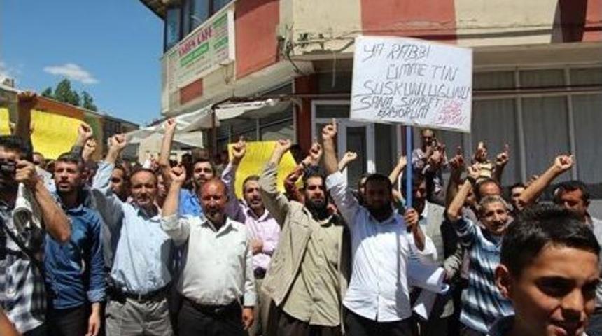 Karlıova'da İsrail Protestosu