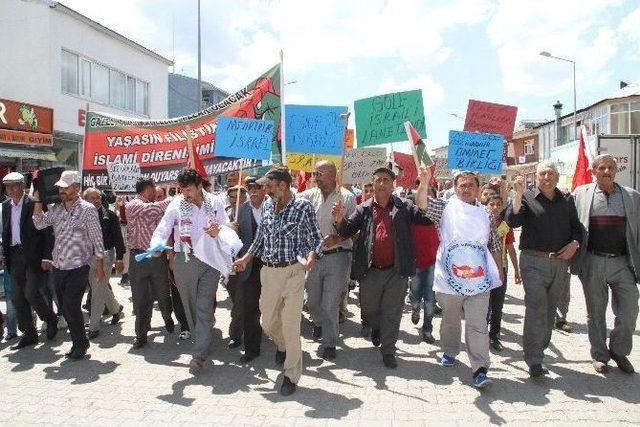 Ardahan’da Gazze İçin Yürüdüler