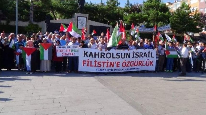 Yozgat&rsquo;ta İsrail Protesto Edildi