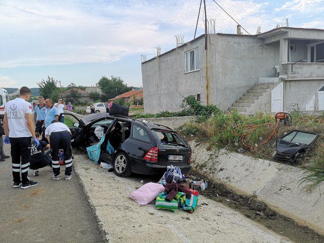 Gurbetçi aile kaza yaptı: 3 ölü, 1 yaralı