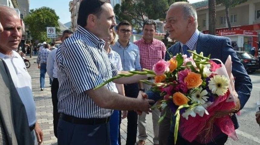 Başkan Erg&uuml;n İl&ccedil;e Ziyaretlerine Soma İle Devam Etti