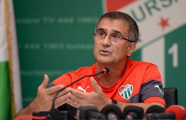 Bursaspor Teknik Direktörü Güneş: