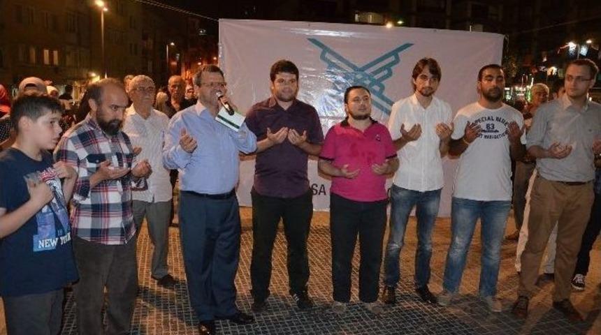 Bursa&rsquo;dan Filistin&rsquo;e Dua İsrail&rsquo;e Beddua