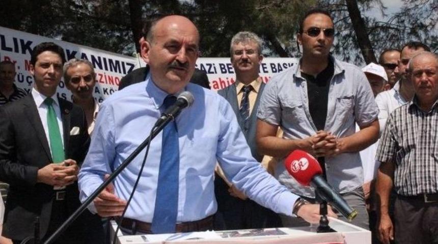 Bakan M&uuml;ezzinoğlu, Yol, Cami Ve Kur'an Kursu A&ccedil;ılışına Katıldı