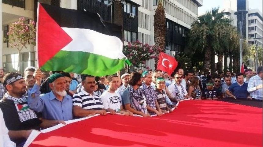 İzmir&rsquo;den Filistin&rsquo;e Destek Eylemi