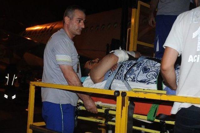 Filistin den İlk Yaralı T&uuml;rkiye&rsquo;ye Getirildi 1