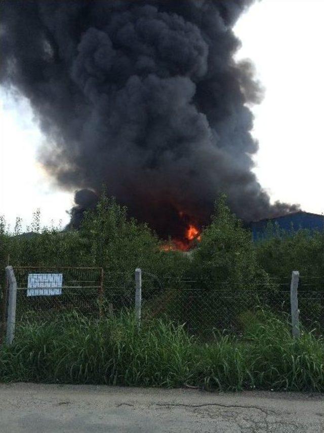 Tekstil Fabrikasındaki Yangın Kamerada 2