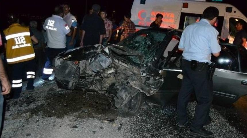 Kulu&rsquo;da Trafik Kazası: 8 Yaralı