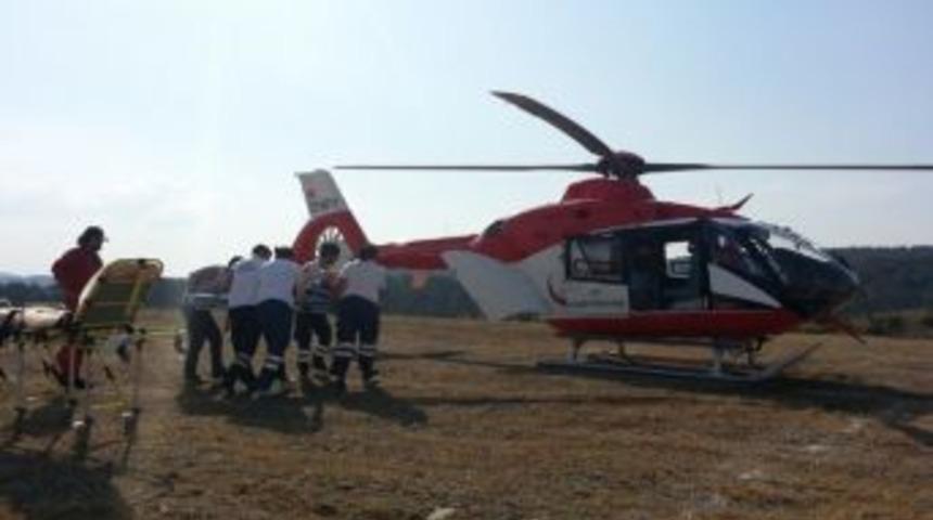 Ateşi D&uuml;şmeyen Eyl&uuml;l Bebeğe Hava Ambulansı