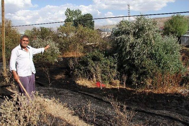 Van’da Bahçe Yangını