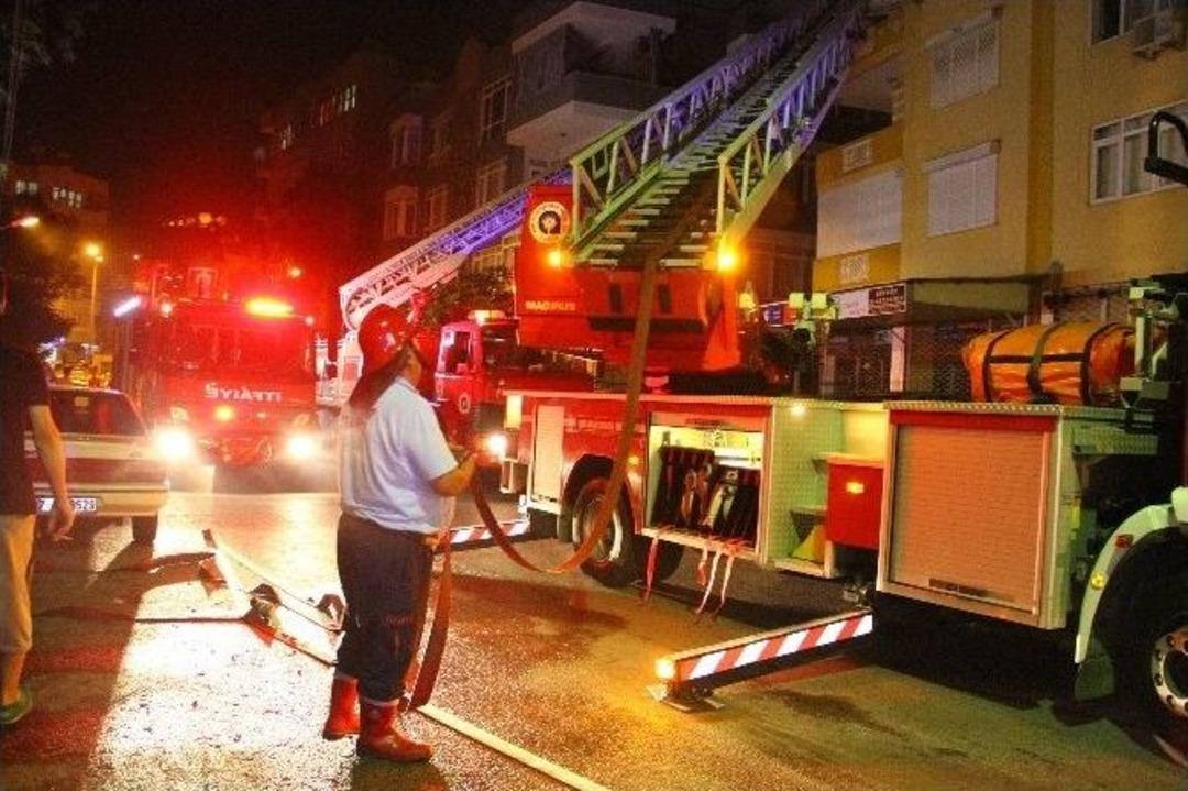 Alanya'da Yangın Paniği