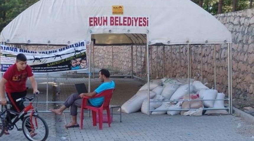 Eruh Ve Şirvan&rsquo;dan Suriye'ye Destek