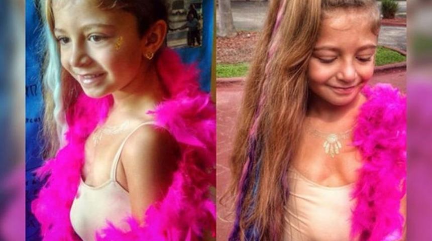 Minik kızın kalbi g&ouml;ğs&uuml;nden dışarıda atıyor