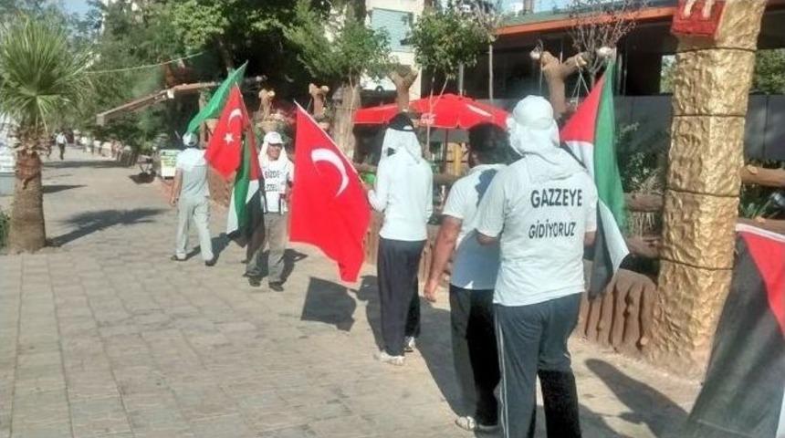 Tokluman Ailesinin Gazze Saldırılarını Protesto Y&uuml;r&uuml;y&uuml;ş&uuml;