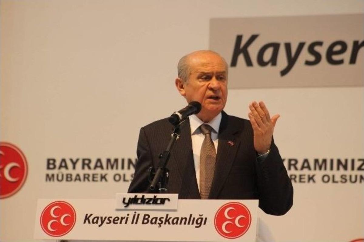 Mhp Genel Başkanı Devlet Bah&ccedil;eli Kayseri&rsquo;de Partilileriyle Bayramlaştı