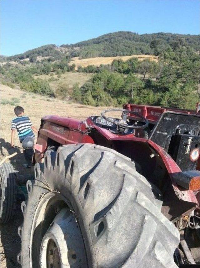Taraklı’da Traktör Kazası : 1 Yaralı