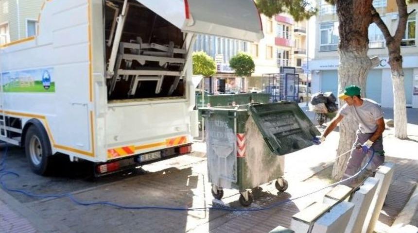 S&ouml;ke&rsquo;de &Ccedil;&ouml;p Konteynırları Pırıl Pırıl Oluyor