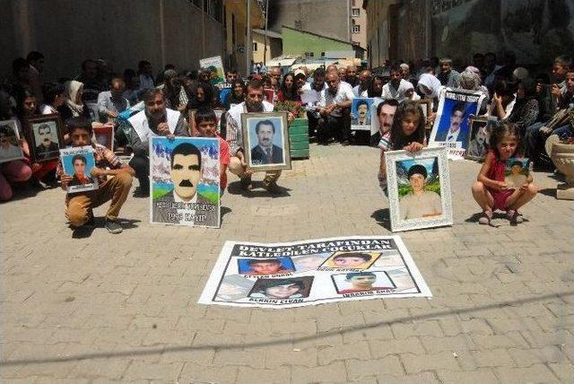 Y&uuml;ksekova&rsquo;daki Kayıp Yakınlarından Eylem 1