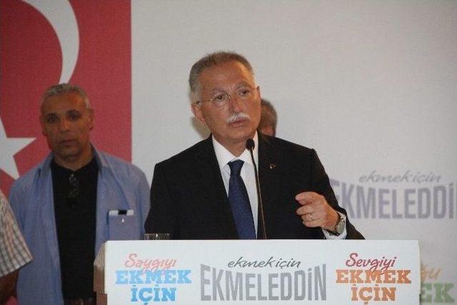 İhsanoğlu, Hatay’da Stk Temsilcileriyle Bir Araya Geldi