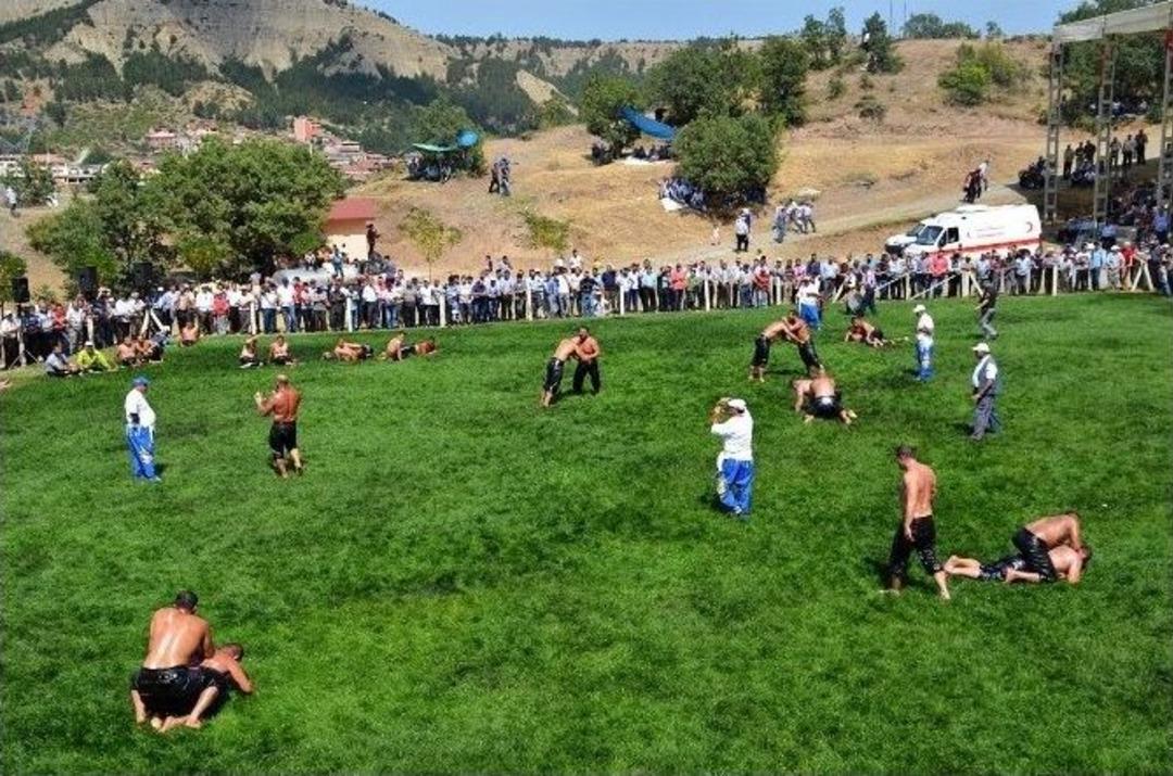 Anadolu'nun Kırkpınarı Tosya G&uuml;reşleri Nefesleri Kesti