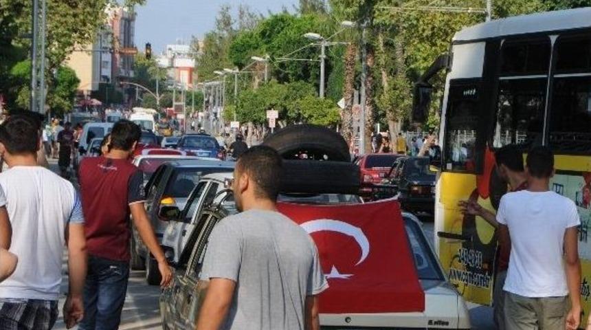 Asker Uğurlama Konvoyunda Kaza: 1 Yaralı