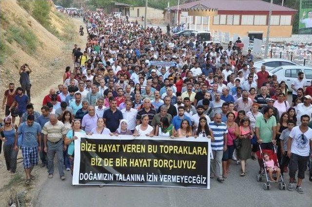 Tunceli’de Baraj, Hes Ve Madenler Protesto Edildi