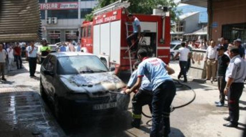 Park Halinde Alev Aldı