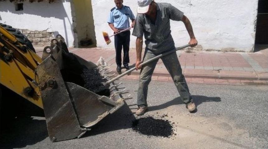 Hisarcık Belediyesi Asfalt Yama &Ccedil;alışmaları