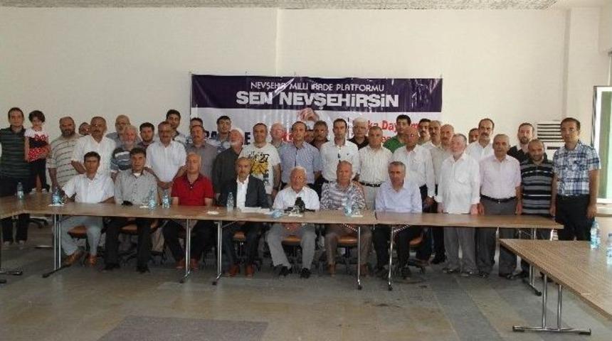 Nevşehir Milli İrade Platformundan Cumhurbaşkanı Adayı Recep Tayyip Erdoğan&rsquo;a Destek