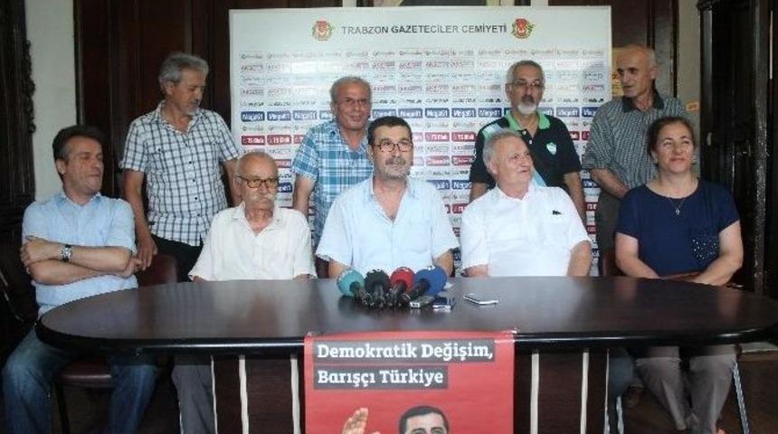 Trabzon&rsquo;dan Cumhurbaşkanı Adayı Selahattin Demirtaş&rsquo;a Destek