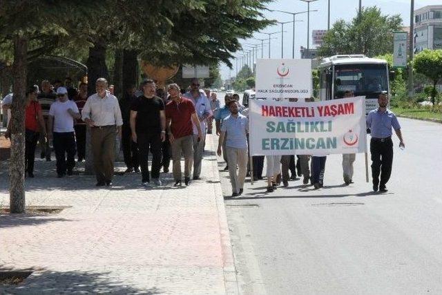 Erzincan Sağlıklı Yaşam İçin Yürüyor