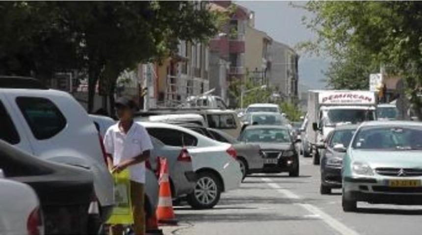 Kulu Caddelerinde Trafik Yoğunluğu