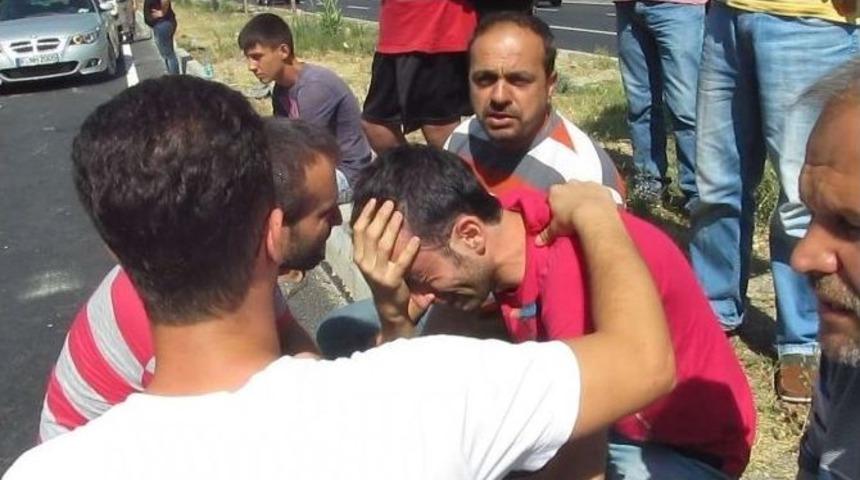 Tır'ın &Ccedil;arptığı Otomobil Takla Attı: 2 Yaralı