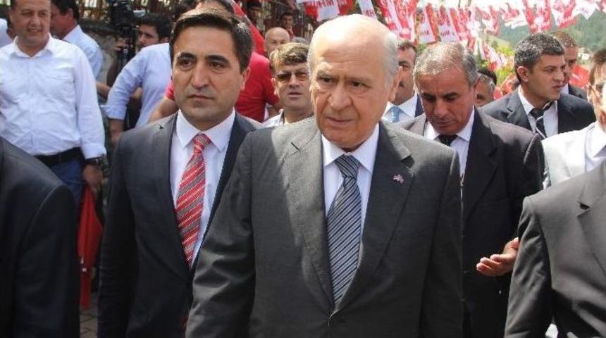 Mhp Genel Başkanı Bah&ccedil;eli Karab&uuml;k&rsquo;te