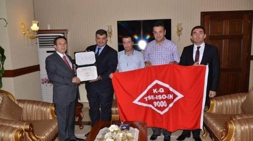 Erzincan Valiliği Kamu Hizmetlerinde Kalite Belgesi Aldı