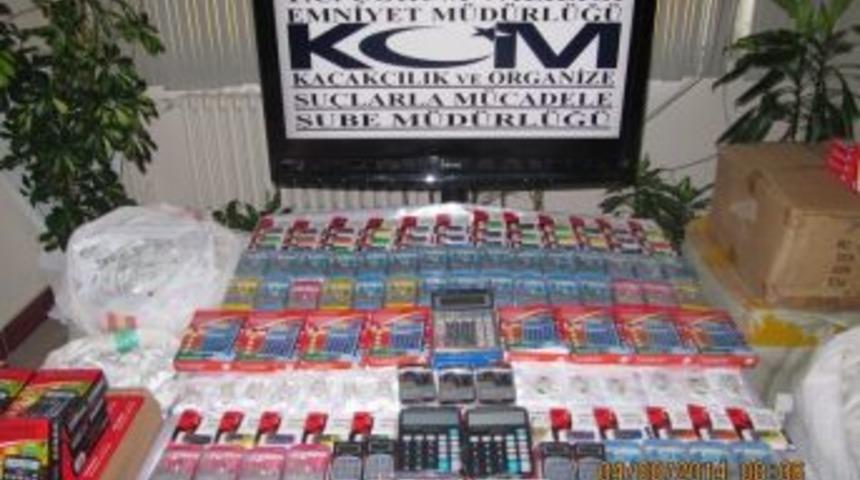 Osmancık'ta Ka&ccedil;ak Elektronik Malzeme Operasyonu