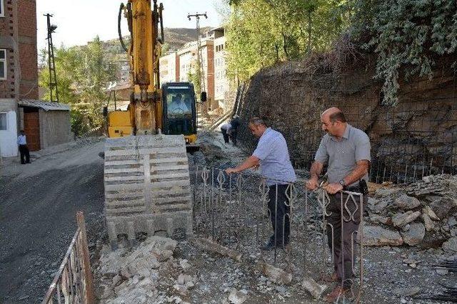 Belediye Eş Başkanı Çiftçi Yol Çalışmalarını Denetledi