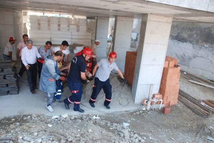 İnşaattan Düşen İşçi Ağır Yaralandı G1