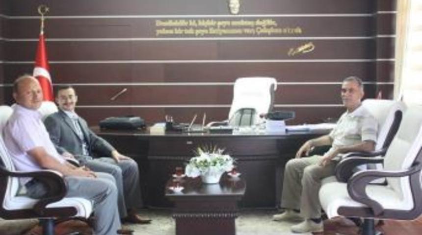 Tapu Ve Kadastro Genel M&uuml;d&uuml;r&uuml; G&uuml;ney'den Kaymakam G&uuml;ntepe'ye Ziyaret