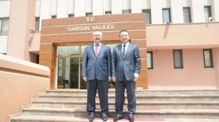 Sinop Valisi K&ouml;şger&rsquo;den Samsun Valisi Aksoy&rsquo;a Ziyaret