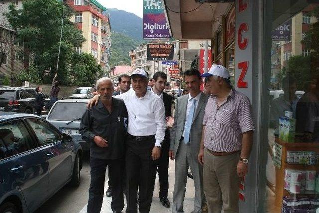 Ak Parti İl Başkanı Adnan Günnar Cumhurbaşkanlığı Seçimi İçin Trabzon'un İlçelerini Geziyor