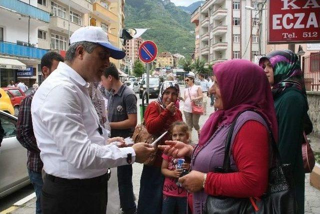 Ak Parti İl Başkanı Adnan Günnar Cumhurbaşkanlığı Seçimi İçin Trabzon'un İlçelerini Geziyor