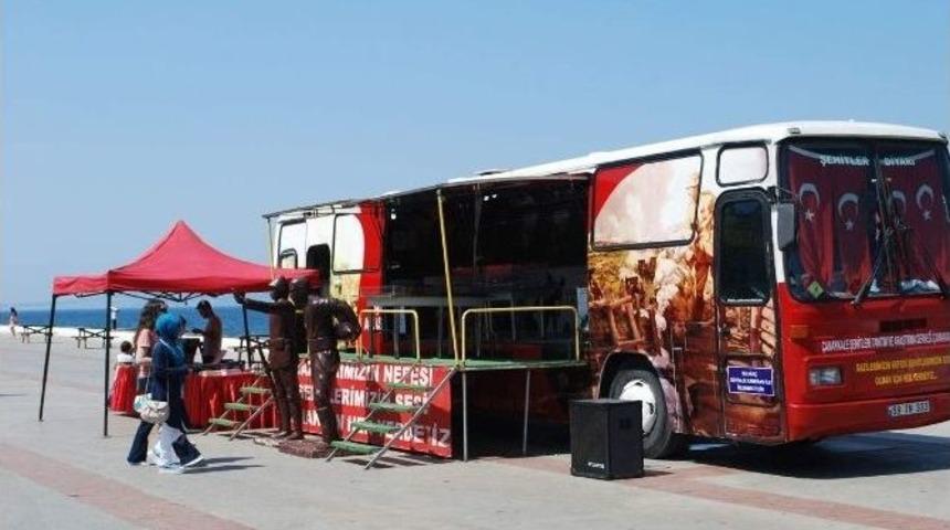 &Ccedil;anakkale Şehitleri M&uuml;ze Otob&uuml;s&uuml; Mudanya&rsquo;da