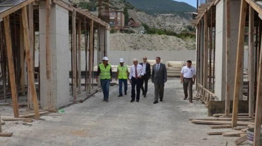 Vali Alimoğlu İnşaatı Devam Eden Yatırımları İnceledi