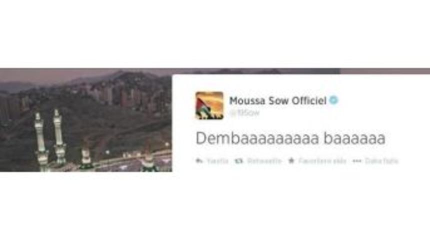 Demba Ba'ya Fenerbahçeli Sow'dan Tebrik