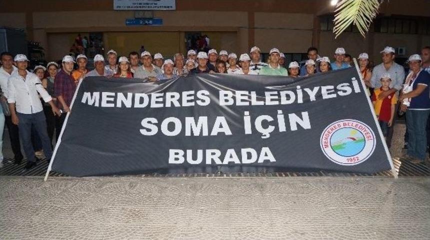 Menderes Belediyesi'nin Kalbi Soma İ&ccedil;in Attı