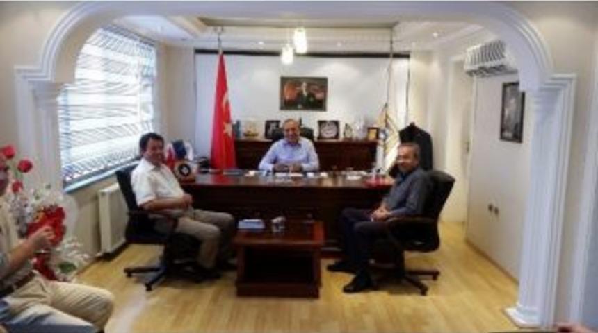 Chp Y&ouml;netiminden Başkan Uzun'a Ziyaret